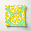 Load image into Gallery viewer, Lemon Fabric, Citrus Fruit Material, Summer Textiles, Food Design, Vintage Cloth, Retro Fabric, 60s Kitchen Pattern, Fabric By The Yard