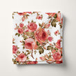 Load image into Gallery viewer, Farmhouse Fabric, Roses Material, Floral Textiles, French Country Design, Vintage Cloth, Cottage Pattern, Fabric By The Yard