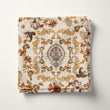 Load image into Gallery viewer, Victorian Fabric, Chinoiserie Material, Antique Textiles, Floral Bird Design, Botanical Cloth, Vintage Fabric, Fabric By The Yard