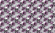 Load image into Gallery viewer, Skeleton Fabric, Skull Mermaid Material, Gothic Textiles, Goth Design, Halloween Cloth, Maximalist Fabric, Dark Pattern, Fabric By The Yard