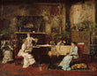 Load image into Gallery viewer, Printed Wall Art | Antique Oil Painting | Painting Print | Historical Painting | Victorian Wall Art | Victorian Ladies in Music Room