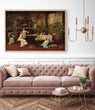 Load image into Gallery viewer, Printed Wall Art | Antique Oil Painting | Painting Print | Historical Painting | Victorian Wall Art | Victorian Ladies in Music Room