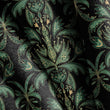 Load image into Gallery viewer, Victorian Fabric, Ornate Material, Dark Damask Design, Vintage Botanical Pattern, Traditional Cloth, Elegant Textiles, Fabric By the Yard
