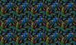 Load image into Gallery viewer, Victorian Fabric, Moody Material, Peacock Textiles, Celestial Design, Dark Botanical Cloth, Ethereal Bird Fabric, Fabric By The Yard
