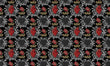 Load image into Gallery viewer, Gothic Fabric, Goth Material, Queen of Hearts Textiles, Victorian Design, Halloween Cloth, Crown Fabric, Dark Pattern, Fabric By The Yard