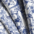 Load image into Gallery viewer, Toile Fabric, Victorian Material, Deer Textiles, Forest Design, Antique Cloth, Woods Fabric, Woodland Animals Pattern, Fabric By The Yard