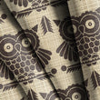 Load image into Gallery viewer, Owl Fabric, Forest Animals Material, Lodge Design, Woodland Pattern, Farmhouse Cloth, Country Cabin Textiles, Fabric By the Yard