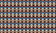 Load image into Gallery viewer, Retro Fabric, Mid Century Modern Material, Geometric Textiles, Vintage Design, MCM Cloth, Blue and Brown Pattern, Fabric By The Yard