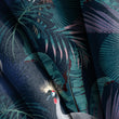 Load image into Gallery viewer, Tropical Fabric, Palm Material, Peacock Textiles, Botanical Design, Floral Cloth, Vintage Fabric, Coastal Pattern, Fabric By The Yard