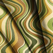 Load image into Gallery viewer, Mid Century Modern Fabric, Retro Material, Vintage Textiles, Maximalist Design, 1960s Cloth, Bold Fabric, Stripe Pattern, Fabric By The Yard