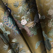 Load image into Gallery viewer, Chinoiserie Fabric, Victorian Material, Peacock Textiles, Floral Design, Vintage Fabric, Elegant Upholstery Material, Fabric by The Yard