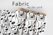 Load image into Gallery viewer, Music Notes Fabric, Musician Material, Musical Textiles, Black and White Design, Music Room Cloth, Writing Music Fabric, Fabric By The Yard