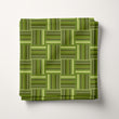 Load image into Gallery viewer, Vintage Fabric, Boho Material, Retro Textiles, Bohemian Design, Geometric Cloth, Antique Fabric, Green Pattern, Fabric By The Yard