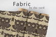 Load image into Gallery viewer, Owl Fabric, Forest Animals Material, Lodge Design, Woodland Pattern, Farmhouse Cloth, Country Cabin Textiles, Fabric By the Yard