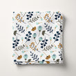 Load image into Gallery viewer, Antique Fabric, Botanical Material, Floral Textiles, Flower Garden Design, Vintage Fabric, Cottage Upholstery Material, Fabric by The Yard
