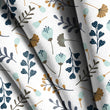 Load image into Gallery viewer, Antique Fabric, Botanical Material, Floral Textiles, Flower Garden Design, Vintage Fabric, Cottage Upholstery Material, Fabric by The Yard