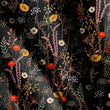 Load image into Gallery viewer, Victorian Fabric, Antique Material, Floral Textiles, Flower Garden Design, Vintage Fabric, Moody Upholstery Material, Fabric by The Yard