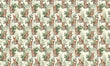 Load image into Gallery viewer, Bunny Fabric, Rabbit Material, Farmhouse Textiles, Country Design, Vintage Cloth, Cottage Pattern, Botanical Watercolor, Fabric By The Yard