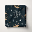 Load image into Gallery viewer, Celestial Fabric, Ethereal Material, Moon Textiles, Astronomy Design, Botanical Moody Astrology Cloth, Fantasy Fabric, Fabric By The Yard