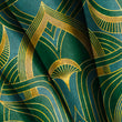Load image into Gallery viewer, Art Nouveau Fabric, Victorian Material, Antique Textiles, Elegant Design, Rococo Fabric, Ornate Upholstery Material, Fabric by The Yard