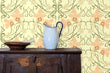 Load image into Gallery viewer, Victorian Wallpaper, Antique Floral Wallpaper, Vintage Wallpaper, Pink Floral Wallpaper, Peel and Stick Wallpaper, Fabric Wallpaper