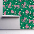 Load image into Gallery viewer, Cheetah Wallpaper, Jungle Wallpaper, Eclectic Wallpaper, Bold Vintage Wallpaper, Maximalist Wallpaper, Peel & Stick Wallpaper