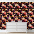 Load image into Gallery viewer, Peony Wallpaper, Peonies Wallpaper, Moody Floral Wallpaper, Flower Mural Wallpaper, Dark Romantic Wallpaper, Peel & Stick Wallpaper