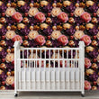 Load image into Gallery viewer, Peony Wallpaper, Peonies Wallpaper, Moody Floral Wallpaper, Flower Mural Wallpaper, Dark Romantic Wallpaper, Peel & Stick Wallpaper