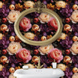 Load image into Gallery viewer, Peony Wallpaper, Peonies Wallpaper, Moody Floral Wallpaper, Flower Mural Wallpaper, Dark Romantic Wallpaper, Peel & Stick Wallpaper