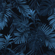 Load image into Gallery viewer, Moody Tropical Wallpaper, Dark Palm Leaves Wallpaper, Botanical Wallpaper, Fern Leaves Wallpaper, Forest Wallpaper, Peel & Stick Wallpaper