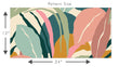 Load image into Gallery viewer, Vintage Pastel Tropical Wallpaper, Pal Leaves Wallpaper, Coastal Wallpaper, Retro Beach House Wallpaper, Peel & Stick Wallpaper