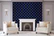 Load image into Gallery viewer, Art Deco Wallpaper, Victorian Wallpaper, Antique Wallpaper, Elegant Wallpaper, Blue and Gold Wallpaper, Peel & Stick Wallpaper