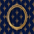Load image into Gallery viewer, Art Deco Wallpaper, Victorian Wallpaper, Antique Wallpaper, Elegant Wallpaper, Blue and Gold Wallpaper, Peel & Stick Wallpaper