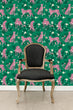 Load image into Gallery viewer, Cheetah Wallpaper, Jungle Wallpaper, Eclectic Wallpaper, Bold Vintage Wallpaper, Maximalist Wallpaper, Peel & Stick Wallpaper