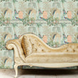 Load image into Gallery viewer, Chinoiseries Peacock Wallpaper, Vintage Botanical Greek Wallpaper, Elegant Antique Wallpaper, Bird Wallpaper, Peel & Stick Wallpaper