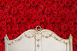 Load image into Gallery viewer, Bed of Red Roses Wallpaper, Gothic Wallpaper, Floral Wallpaper, Moody Wallpaper, Romantic Wallpaper, Peel & Stick Wallpaper