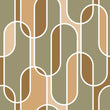 Load image into Gallery viewer, Mid Century Modern Wallpaper, Vintage Wallpaper, Retro Wallpaper, Geometric Wallpaper, MCM Wallpaper, Peel & Stick Wallpaper