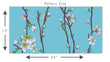 Load image into Gallery viewer, Teal Floral Wallpaper, Chinoiseries Wallpaper, Flower Wallpaper, Botanical Wallpaper, Blue Cottage Wallpaper, Peel & Stick Wallpaper