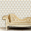 Load image into Gallery viewer, Gold Art Deco Wallpaper, Antique Wallpaper, Vintage Wallpaper, Geometric Wallpaper, Elegant Wallpaper, Peel & Stick Wallpaper