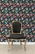Load image into Gallery viewer, Moody Wallpaper, Botanical Wallpaper, Floral Wallpaper, Flower Wallpaper, Dark Cottage Garden Peel & Stick Wallpaper, Removable Wallpaper