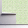 Load image into Gallery viewer, Victorian Wallpaper, Botanical Wallpaper, Antique Wallpaper, Vintage Wallpaper, Green Subtle Wallpaper, Peel & Stick Wallpaper