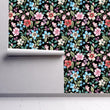 Load image into Gallery viewer, Moody Wallpaper, Botanical Wallpaper, Floral Wallpaper, Flower Wallpaper, Dark Cottage Garden Peel & Stick Wallpaper, Removable Wallpaper