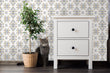 Load image into Gallery viewer, Abstract Floral Wallpaper, Blue and Yellow Wallpaper, Geometric Wallpaper, Farmhouse Wallpaper, Neutral Wallpaper, Peel & Stick Wallpaper
