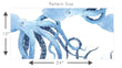 Load image into Gallery viewer, Octopus Wallpaper, Nautical Wallpaper, Beach House Wallpaper, Coastal Sea Creatures Wallpaper, Blue Squid Removable Peel & Stick Wallpaper