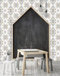 Load image into Gallery viewer, Abstract Floral Wallpaper, Blue and Yellow Wallpaper, Geometric Wallpaper, Farmhouse Wallpaper, Neutral Wallpaper, Peel & Stick Wallpaper