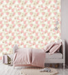 Load image into Gallery viewer, Girl Room Wallpaper, Nursery Wallpaper, Polka Dot Wallpaper, Kid's Wallpaper, Peel & Stick Wallpaper, Fabric Wallpaper, Removable Wallpaper