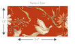 Load image into Gallery viewer, Bird Wallpaper, Dove Wallpaper, Botanical Wallpaper, Cottage Wallpaper, Peel and Stick Wallpaper, Fabric Wallpaper
