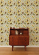 Load image into Gallery viewer, Owl Wallpaper, Forest Wallpaper, Botanical Wallpaper, Kids Wallpaper, Peel and Stick Wallpaper, Fabric Wallpaper