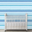 Load image into Gallery viewer, Blue Striped Nautical Peel and Stick and Traditional Wallpaper: Tropical Beach House Decor