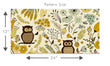 Load image into Gallery viewer, Owl Wallpaper, Forest Wallpaper, Botanical Wallpaper, Kids Wallpaper, Peel and Stick Wallpaper, Fabric Wallpaper